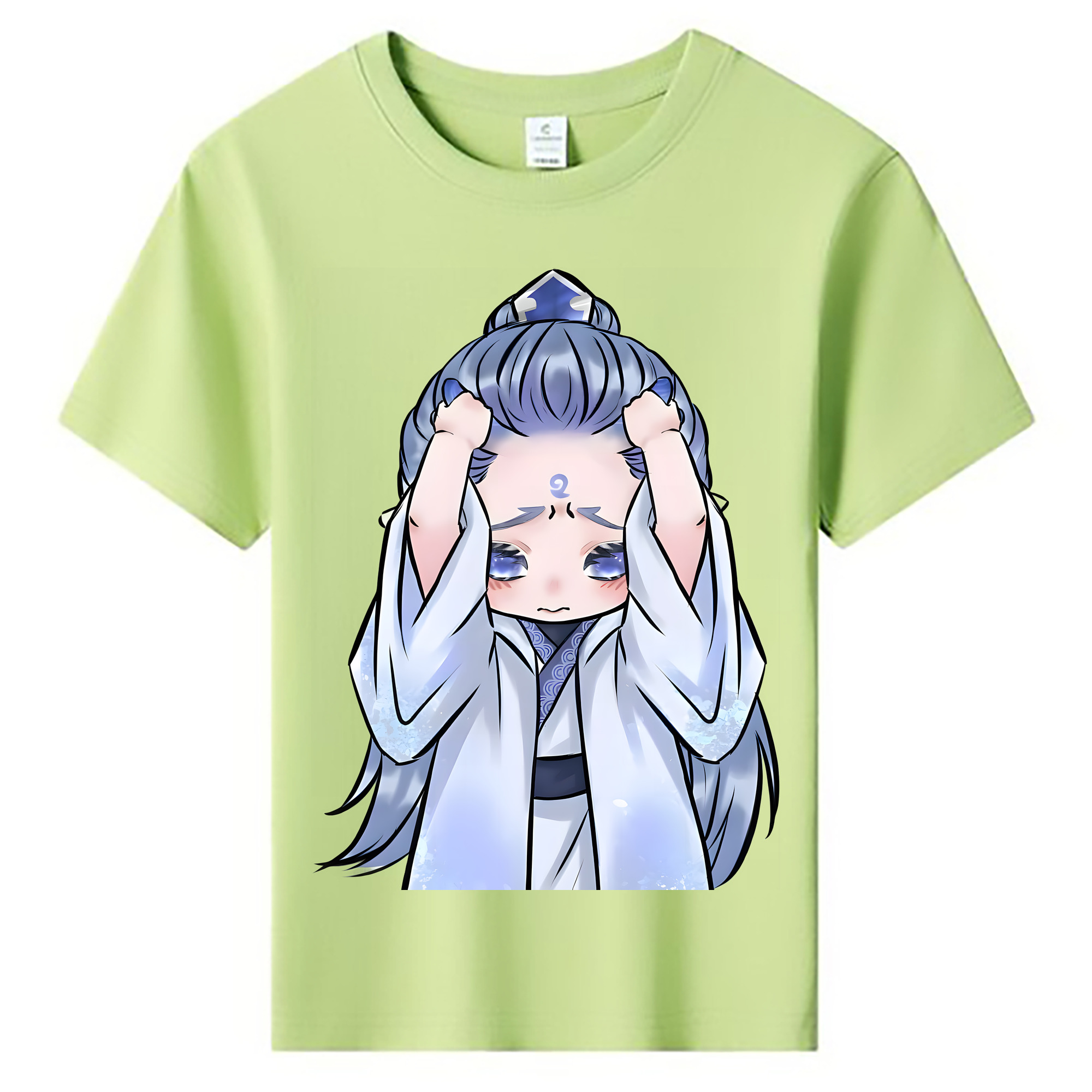 （画像用） Ne Zha 2 ナタ 魔童の大暴れ 綿100％キッズTシャツ（フロントプリント）